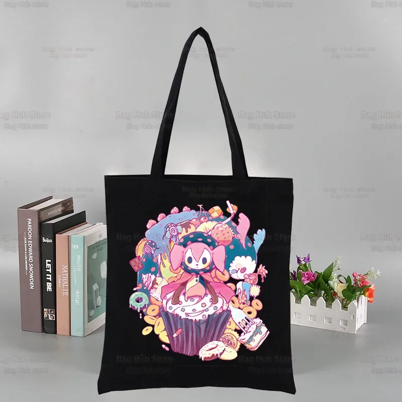 ść Puella Magi Madoka Magical Black Torba na zakupy wielokrotnego użytku na ramię Madoka Anime Book Bag Akemi Mami Sakura Kyouko Torebka