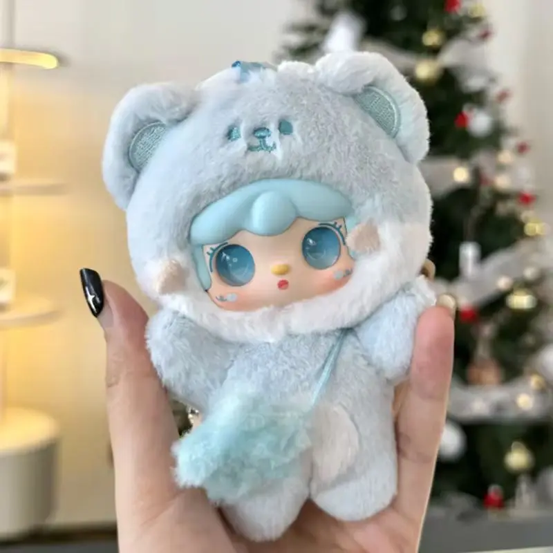 Фото Hot Yooki V4 10 см Подвеска Gen Bite Bear Series Виниловая мини-слепая коробка Милый декор Коллекция Фигурка Kid Bestie Girl Новогодние игрушки №2