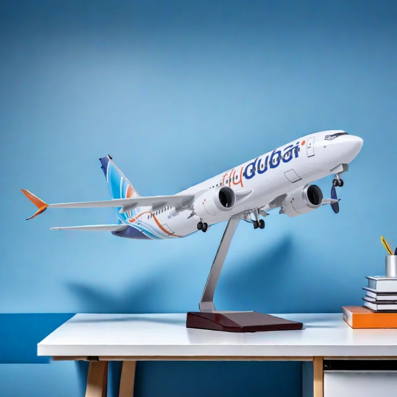 Самолёт в масштабе 1/85, 47 см, 737MAX, B737 MAX, самолёт, летающий самолёт Дубай, самолёт с литая пластиковая фотоигрушка
