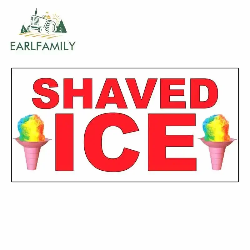 EARLFAMILY 13 см x 6,6 см для бриved Ice Red Food Bar Юмор Забавные автомобильные наклейки Водонепроницаемая наклейка Виниловый материал Подходит для внедорожника