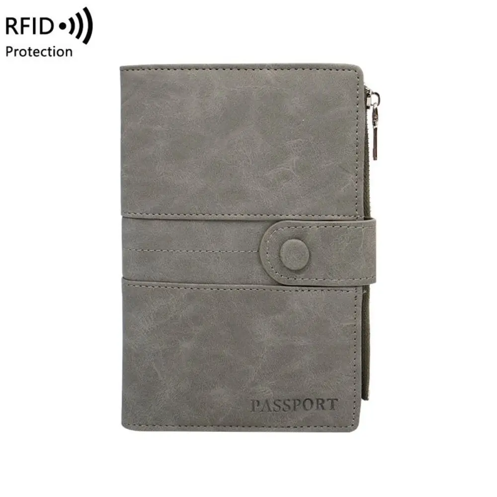 RFID противоугонная сумка для паспорта из искусственной кожи, кошелек, обложка для паспорта, дорожный кошелек, держатель для карт, сумка для хранения карт в самолете