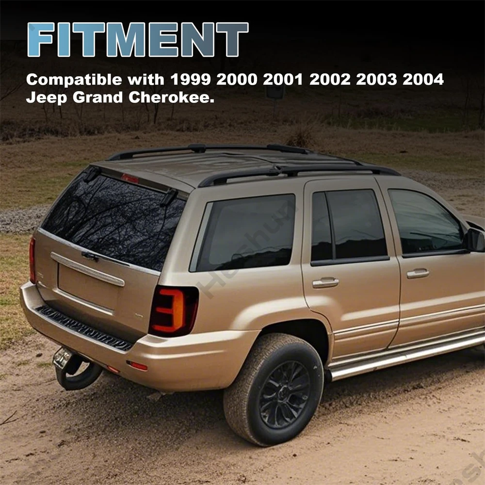 Фото Пара светодиодных задних фонарей для 1999 2000 2001 2002 2003 2004 Jeep Grand Cherokee MK2 WJ Задний фонарь Задний фонарь Тормозной противотуманный указатель поворота №2