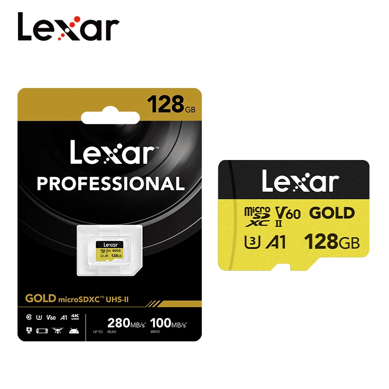 Карта Micro SD Lexar V60 A1 C10, 256 ГБ, 280 Мб/с
