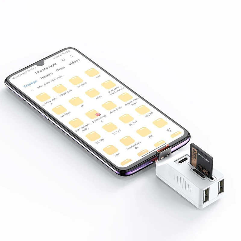 USB-считыватель карт памяти TF SD Type-C, адаптер-удлинитель для ноутбука, телефона OTG USB-C-концентратор для офисной фотокамеры, видео (art.: 3920ca6e0c5db) - 3920ca6e0c5db