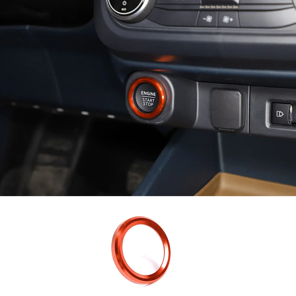 Фото Оранжевое кольцо кнопки зажигания для Ford Maverick 2022 №4