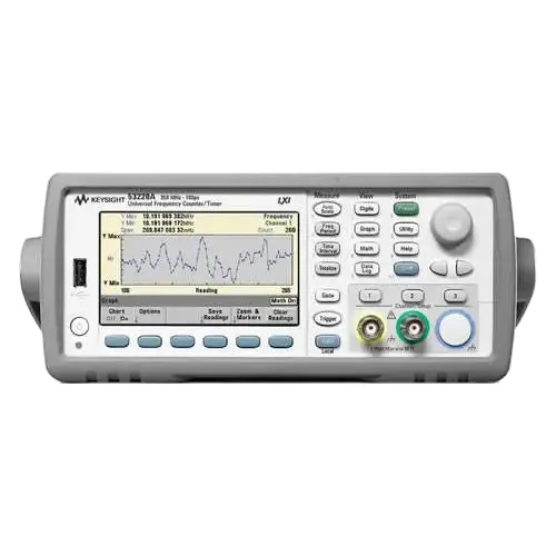 Keysight или Agilent , 53220A 350 MHz, 2-канальный универсальный счетчик частоты/таймер, 12 цифр/с, 100 ps