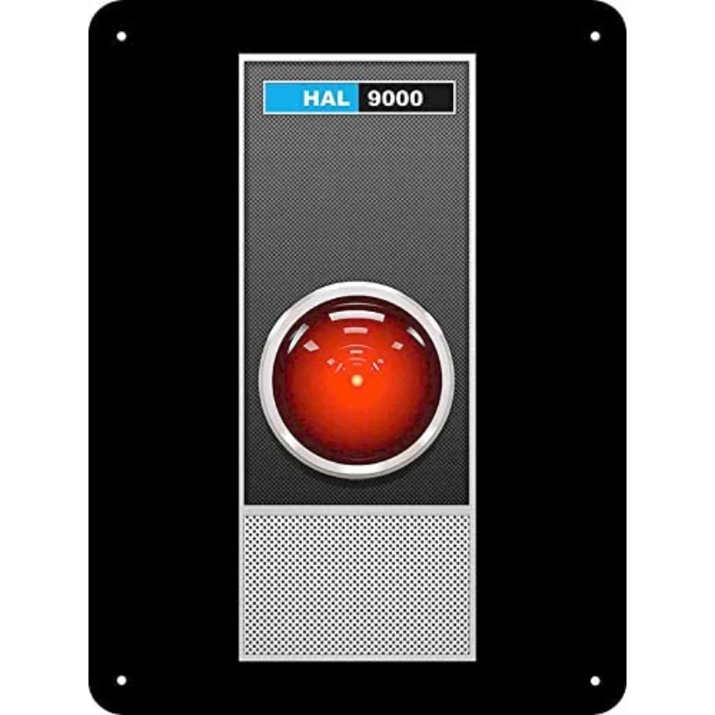 Новый металлический знак-HAL 9000 of 2001, Репродукция космической одиссеи, украшение для комнаты, Металлический Настенный декор