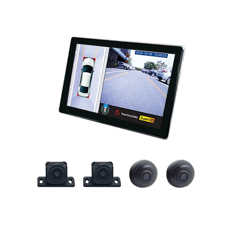 Wemaer OEM Sony225 720P HD 360-градусный панорамный мониторинг парковки 2D Hs Hisilicon Avm View с птицами Автомобильная камера окружающего просмотра Инструменты для измерения и анализа