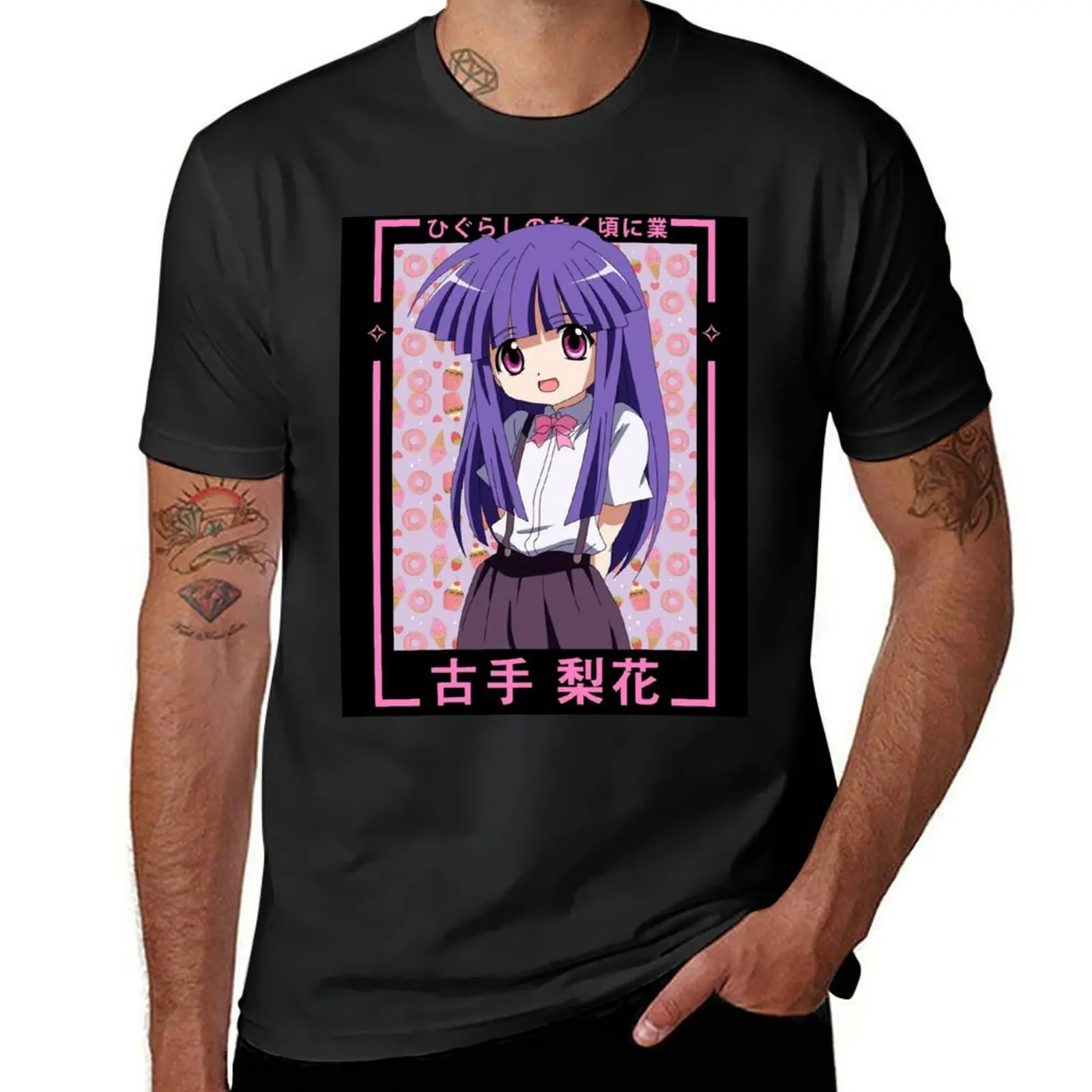 ? Cutie furудэ Рика (хигураси, когда они плачут)? Футболка с постером, большие и высокие мужские футболки под заказ