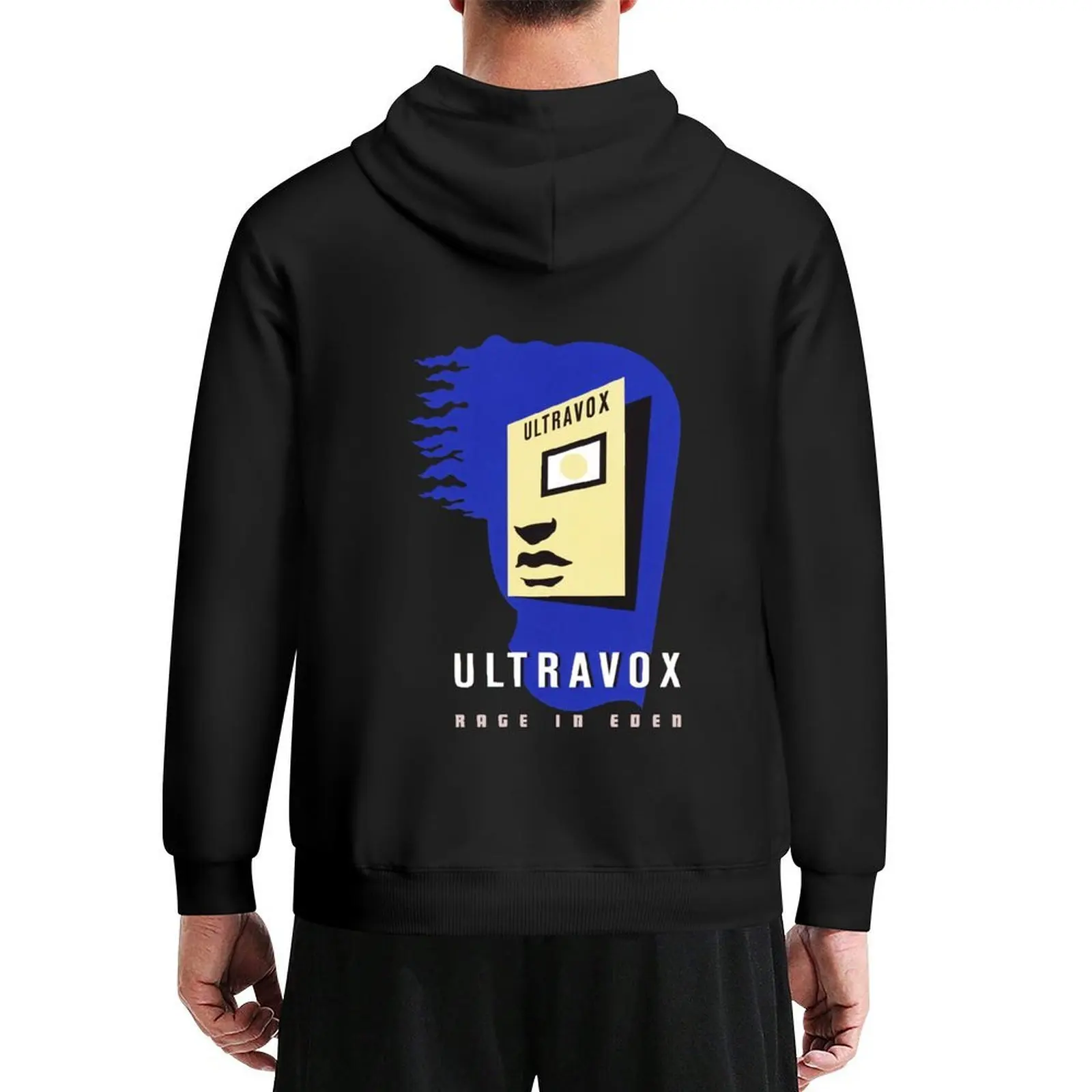 Толстовка Visions in Blue Ultravox, одежда в корейском стиле, мужская одежда, блузка, корейская осенняя одежда, толстовка оверсайз