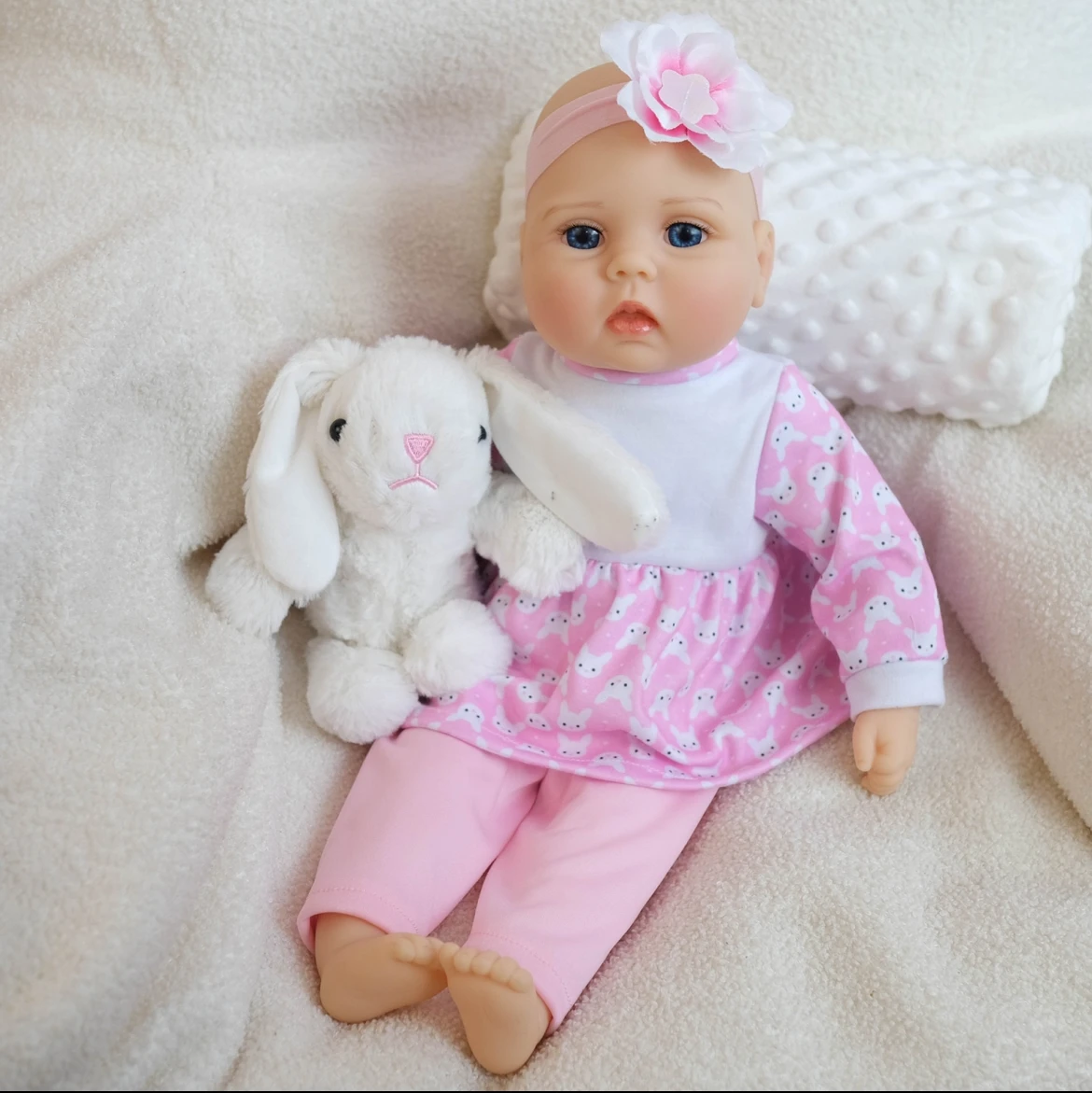 16 дюймов Sweet Reborn Baby: милая кукла с большими глазами собирает новорожденный! Мягкая кожа, видимые вены. Идеальная игрушка и уход друг для детей