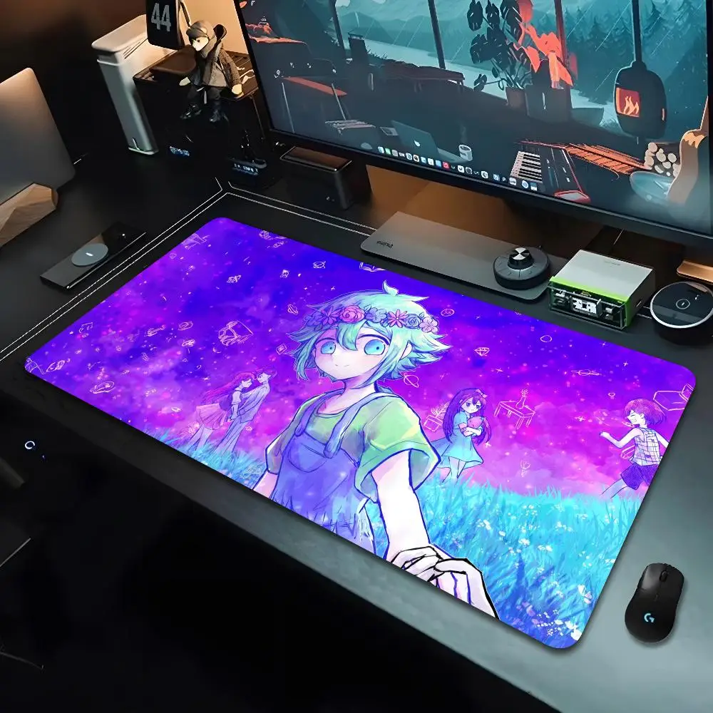 Игровой коврик для мыши Omori, большой игровой коврик с рисунком Lockedge, коврик для компьютерной геймера, клавиатура, коврик для мыши, настольный коврик для ПК, настольный коврик