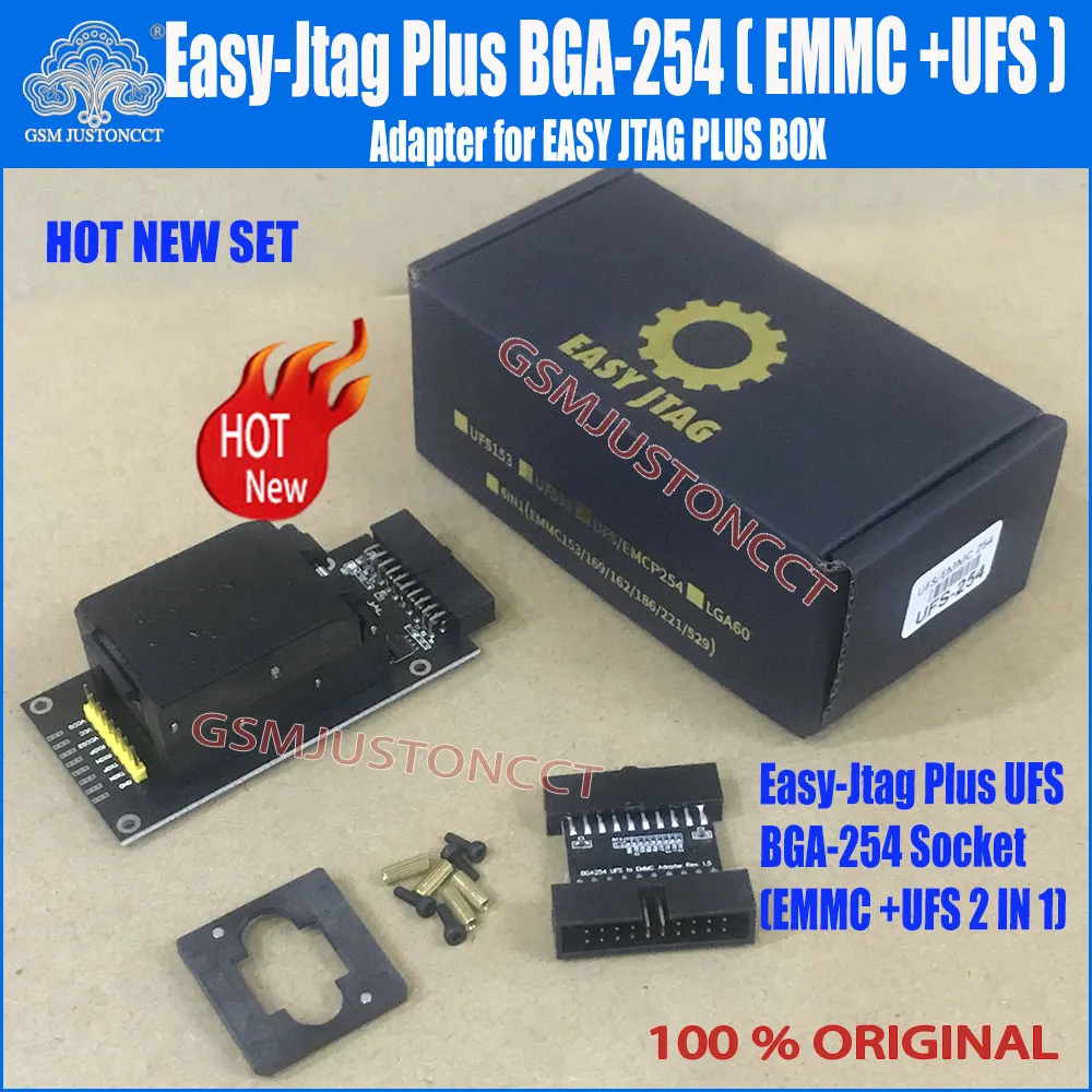 2025 НОВЫЙ новейший оригинальный адаптер UFS BGA 254 eMMC 254 2 в 1 для Z3X Easy Jtag Plus Box