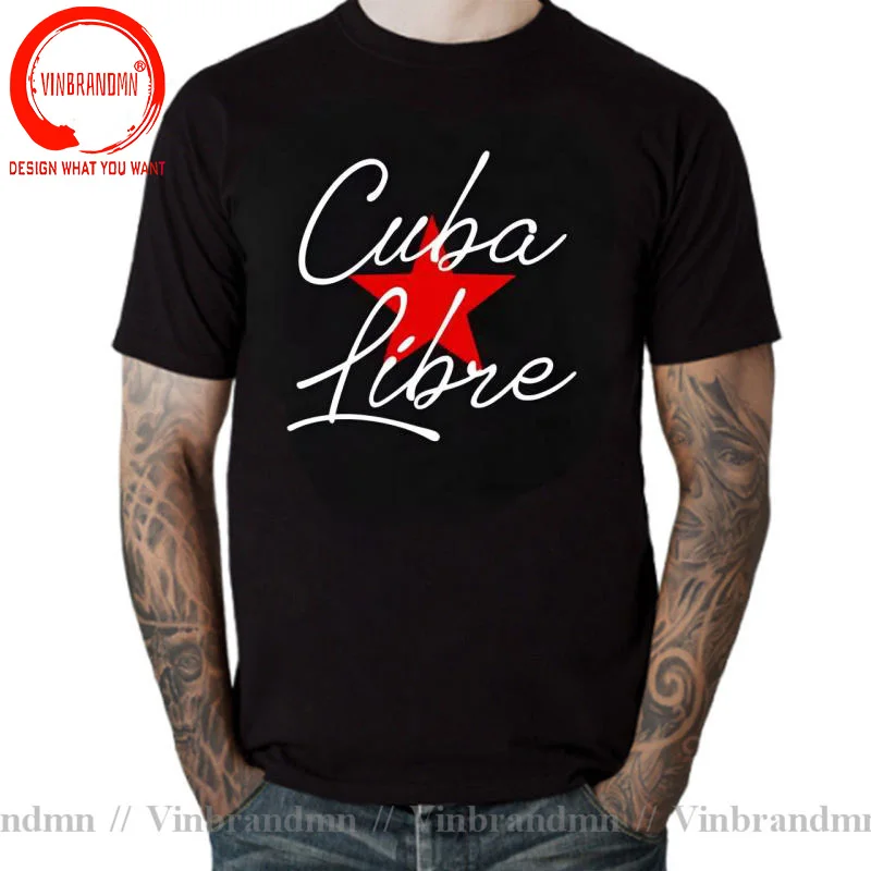 Фото Винтажные футболки Old School Used Look Cuban Havana Fidel Castro La Revolution Ché Guevara, футболка Cuba Libre, футболка Camisetas №3