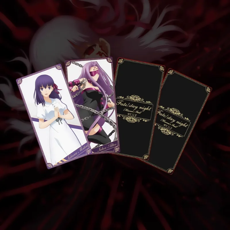 Фото Карта Fate Matou Sakura, декоративные модели Medusa, детская коллекционная карта, аниме, периферийные устройства, шабля, персонаж, детский праздничный подарок №2