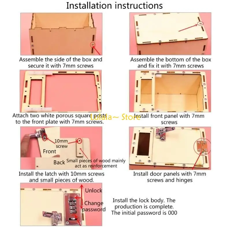 Y4QA DIY Safety Box Комплект Наборы для хобби и творчества