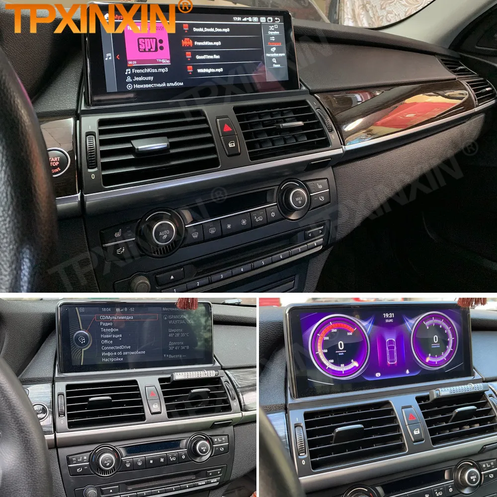 Автомобильный радиоприемник с экраном Android 13 для BMW X5 XE70 F15 F85 E71 F16 F86 2013, интеллектуальная система GPS, автостереосистема, головное устройство IPS