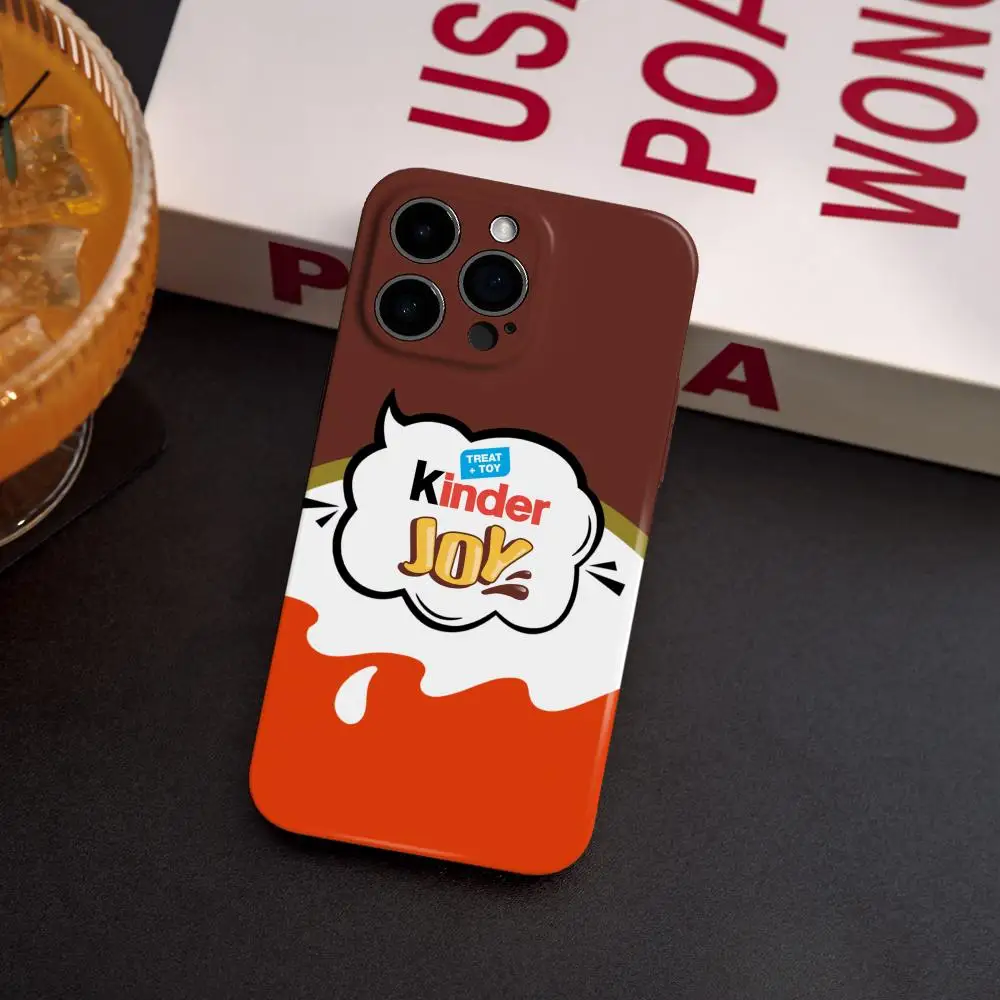 Чехол для телефона Trolly Egg Kinder Joy Surprise для iPhone 17, 16, 15, 14, 13, 12, Pro Max Plus, глянцевая HD, с тонкими отверстиями, жидкая пленка, мягкий корпус