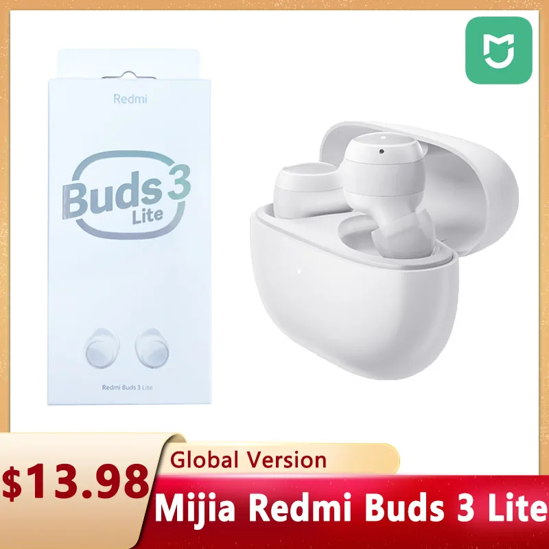 Беспроводные наушники MIJIA Xiaomi Redmi Buds 3 Lite, TWS, Bluetooth, наушники-вкладыши, 3 Молодежная версия, сенсорное управление