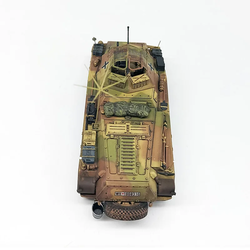 Фото Масштаб 1:72, пластиковый Sd.Kfz.234/1, тяжелая бронированная модель розничной машины, игрушки для взрослых, автомобили, классический подарок, сувенир, статический дисплей №3
