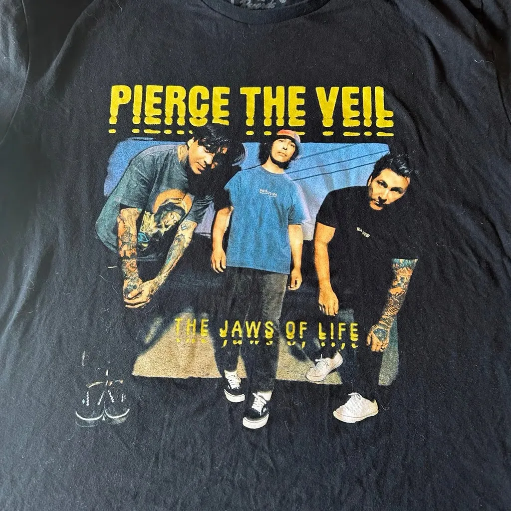 Винтажная рубашка Pierce the Veil The Jaws of Life, унисекс, концертные футболки от S до 5XL CR047, забавные футболки Ugus, новые топы