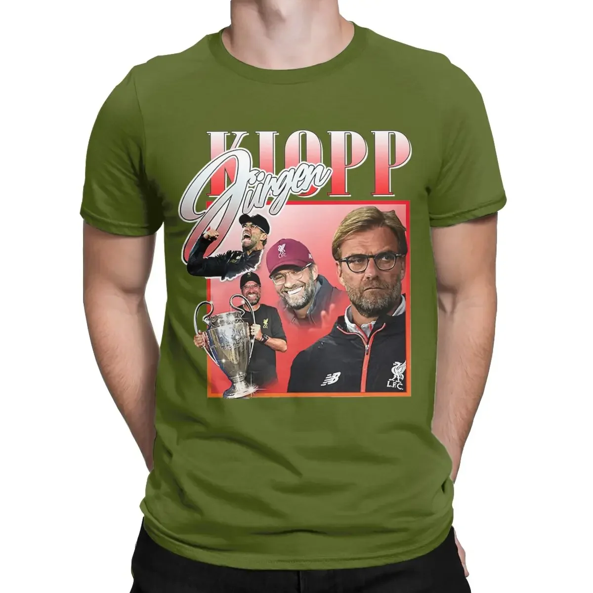 Фото Мужская футболка Jurgen Klopp, новинка, 100% хлопковая футболка с коротким рукавом, футболка с круглым вырезом, мужская одежда в стиле Харадзюку №5