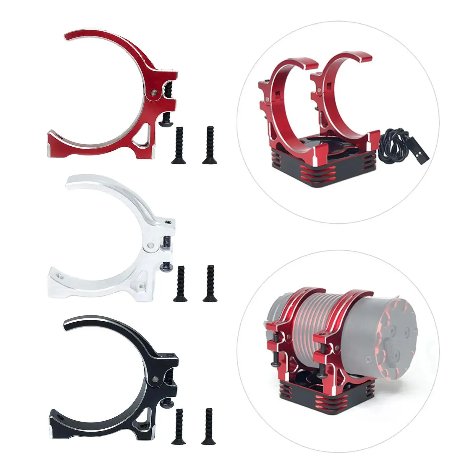 Радиоуправляемый двигатель Koelventilator 30X30 мм, алюминиевый корпус для 1/10 Rc Auto 540 550 Geborsteld Motor 3650 3660 3670 3680 Borstelloze Moto