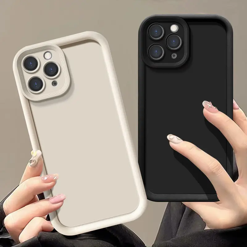 Чехол для телефона для iPhone 15 Pro Max, чехол для iPhone 15 Pro 15 Plus, защита камеры, матовый мягкий чехол из ТПУ