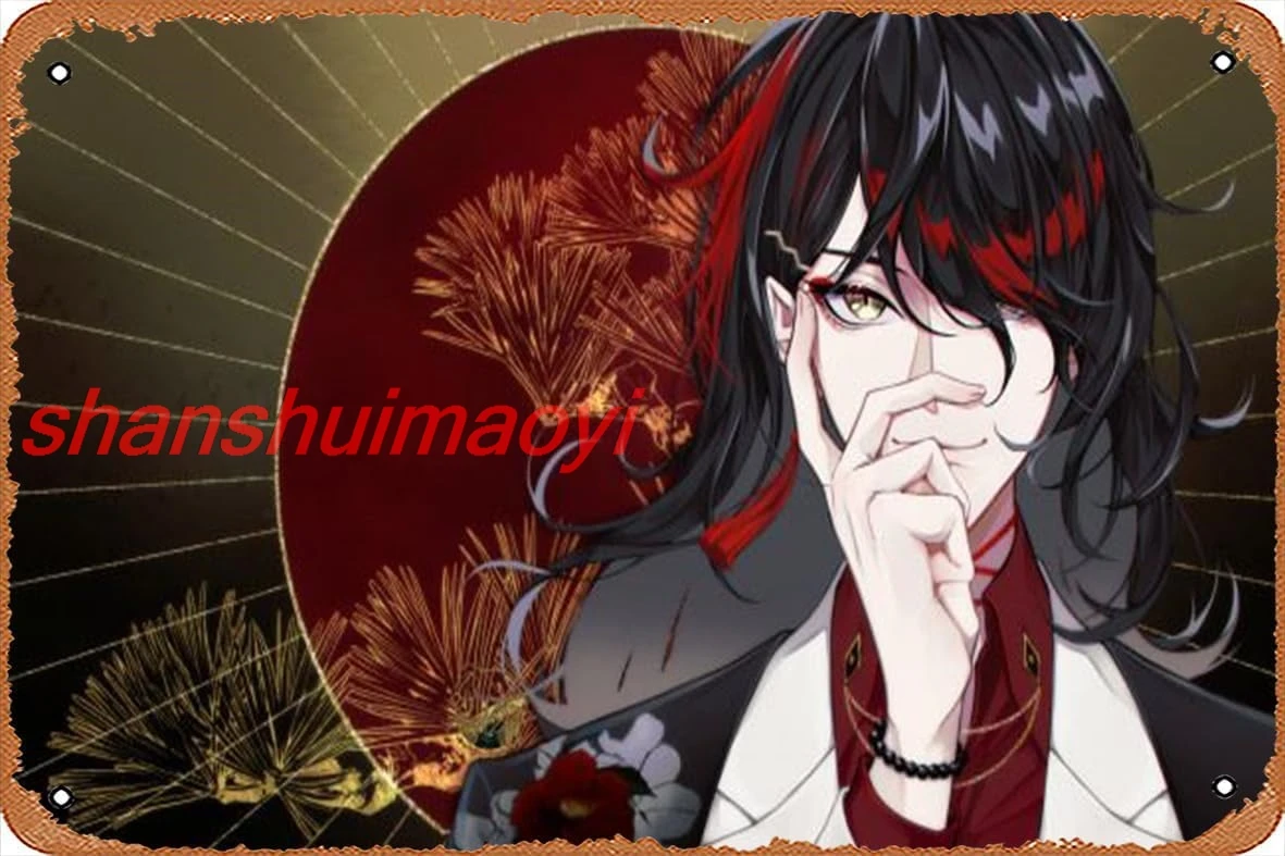 Металлический знак плаката Vox Akuma Luxiem Shoujo красивый Nijisanji 8x12 дюймов забавный декоративный знак уличная табличка ADS