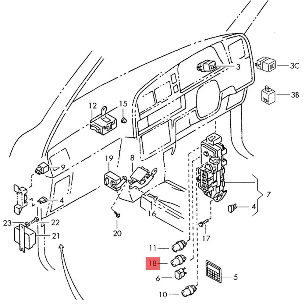 Фото Многорелейное пусковое реле для Toyota, для пикапа Tercel, для Lexus SC300 90987-02004, новый высококачественный пластик №3