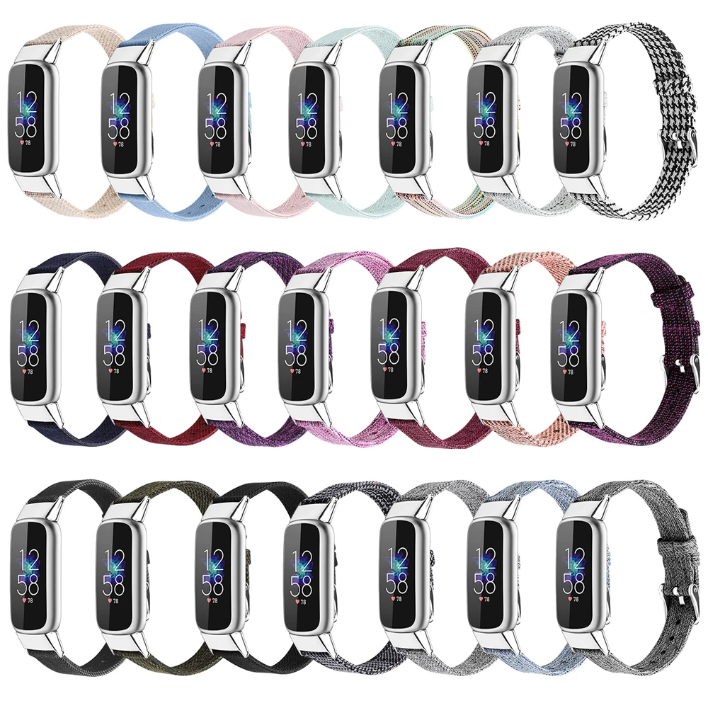 Тканый нейлоновый ремешок для Fitbit luxe, ремешок для часов, сменный ремешок для Fitbit luxe Широкие ремешки, аксессуары