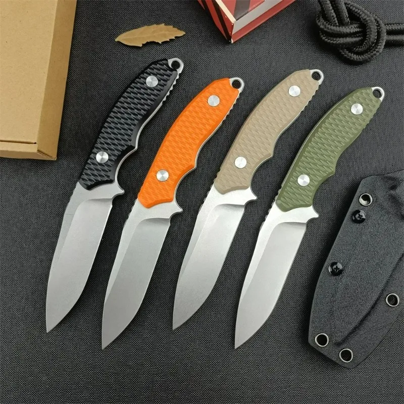 Прямой нож Flashpoint с ножнами CPM20CV, лезвие G10, ручка, многофункциональные ножи edc, утилита, кухонный карманный нож для резки на открытом воздухе