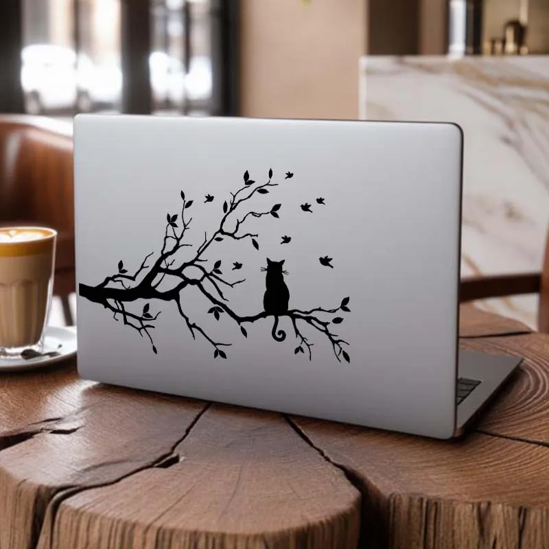 иниловая наклейка Дерево для Кошек для ноутбука, декор для MacBook Air Retina Pro 13-16 дюймов, прочная кожа для Mac, защитное покрытие для ноутбука, HP, Lenovo, Asus, Acer, Dell, Samsung, Huawei, iPad, планшет
