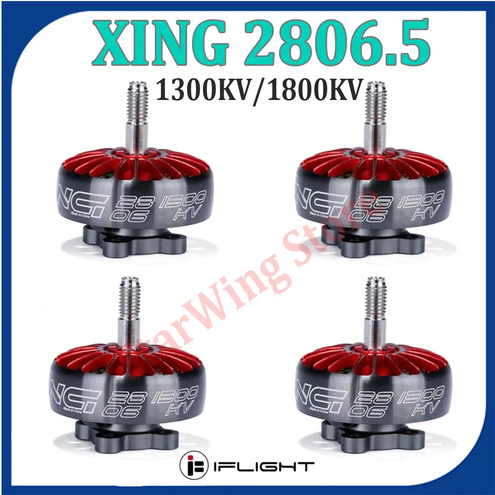 IFlight XING 2806,5 1300KV 1800KV 2-6S бесщеточный двигатель для 7-8 inch FPV Frame Propeller RC FPV Racing Drone