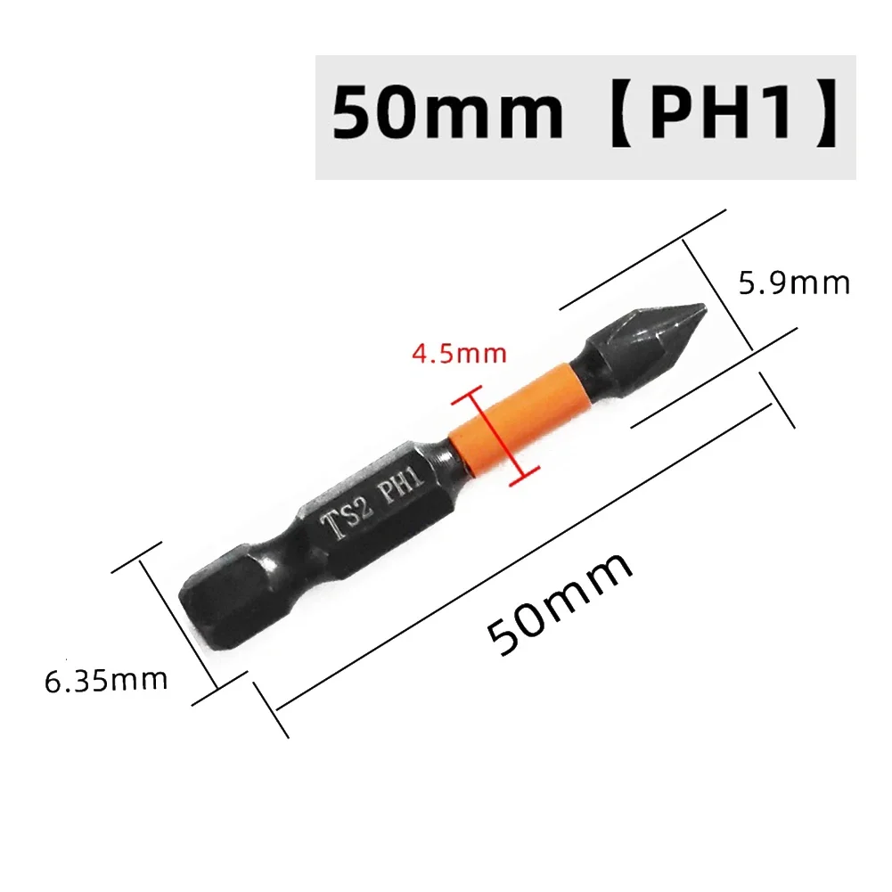 Магнитная насадка для отвертки, Электрическая отвертка PH1 PH2 PH3 из легированной стали, 7 спецификаций, универсальная PZ3 PZ2