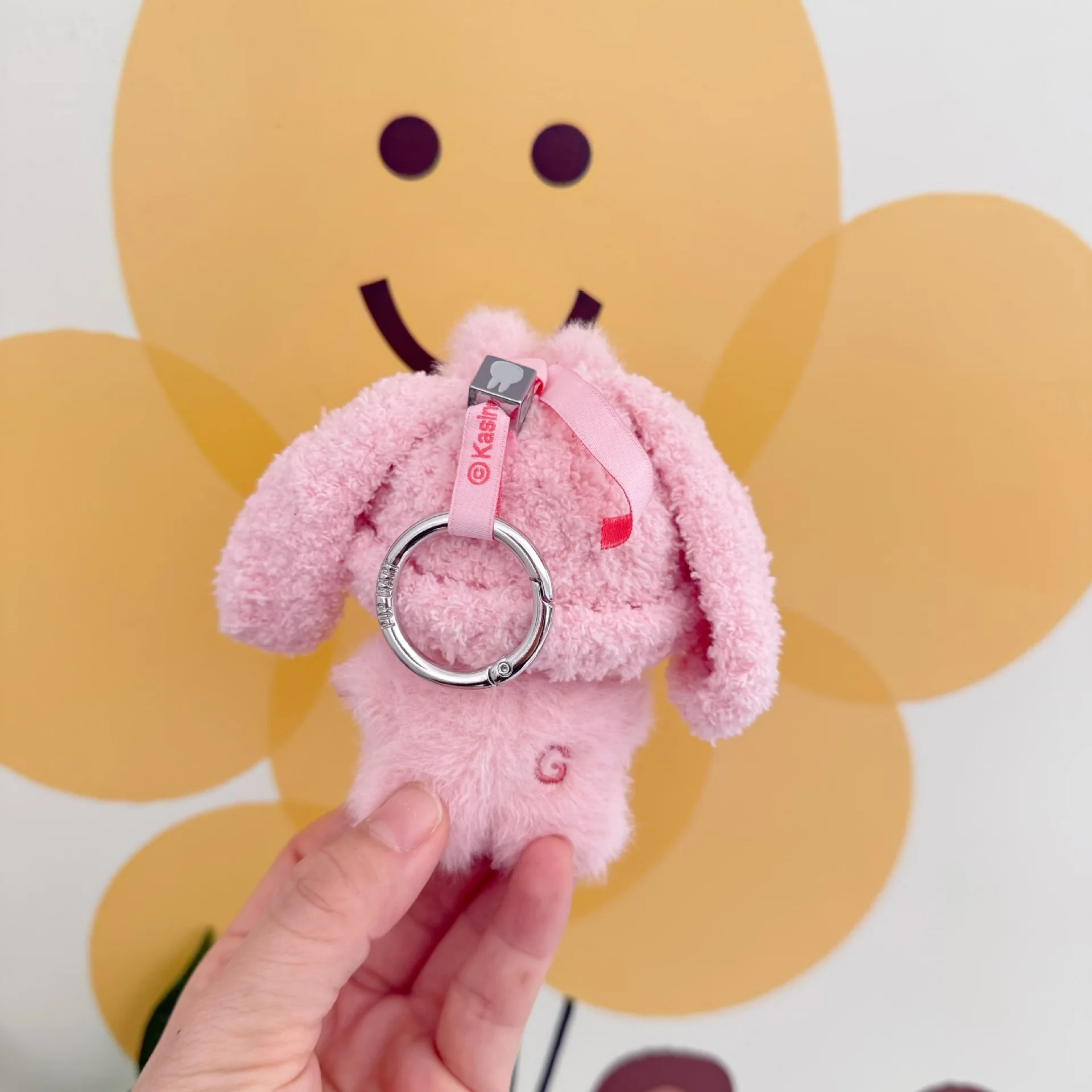 Кукольная одежда для 10 см 4-го поколения Labubu 4,0, новая ручная работа, розовая шапка с заячьими ушками, пушистый комбинезон, комплект (art.: 3920d1f4a460b) - 3920d1f4a460b