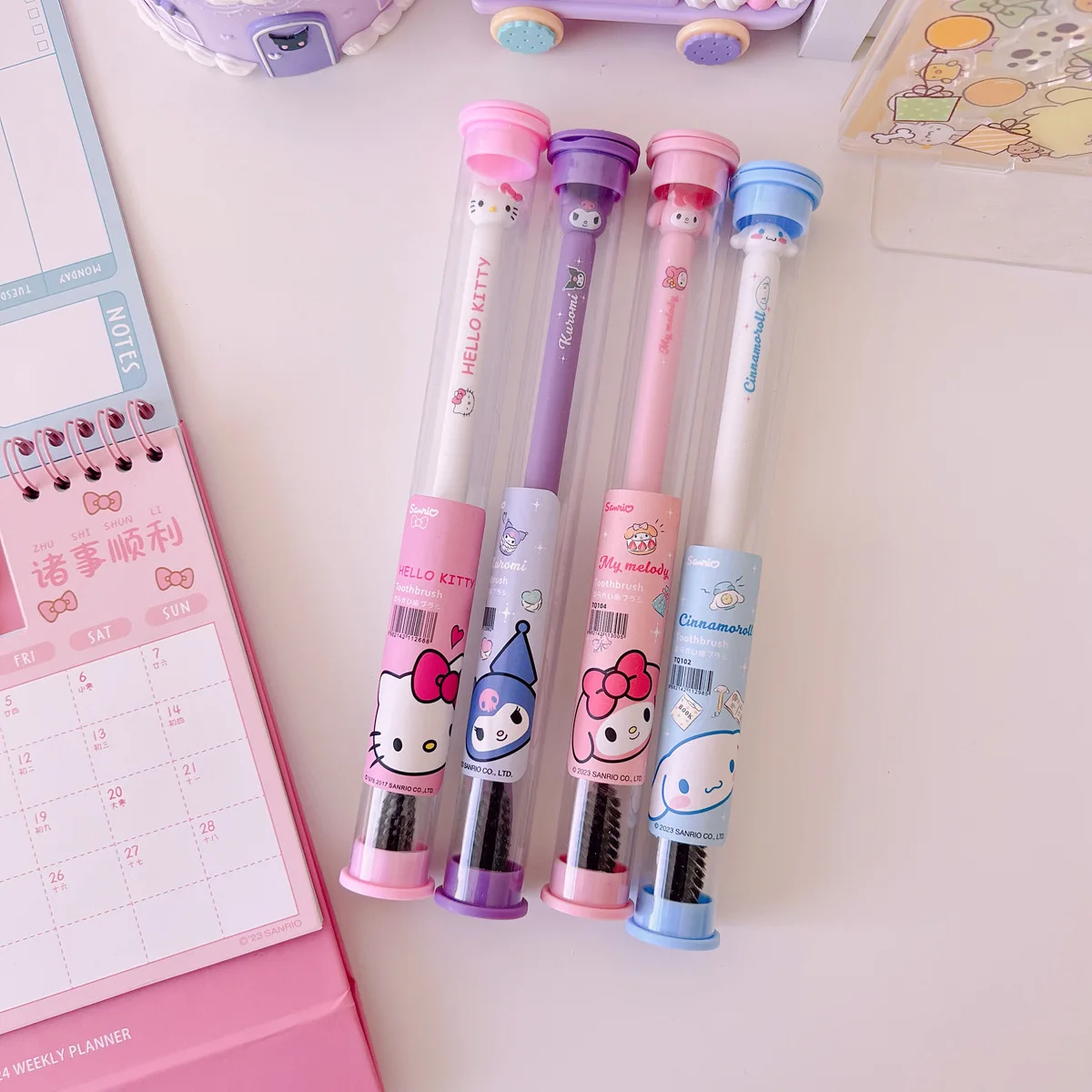 Детская зубная щетка в стиле аниме Kuromi My Melody бамбуковая зубная щетка с древесным углем кавайная зубная щетка для чистки зубов портативная