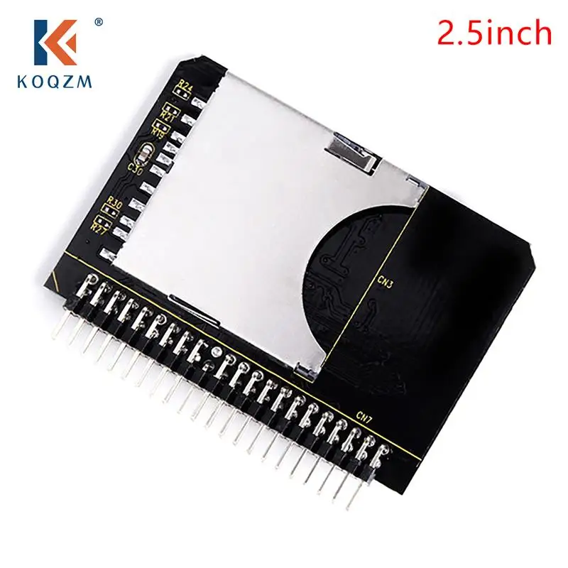 Переходник для SD-карты на IDE 2,5 дюйма, адаптер SDHC/SDXC, преобразователь для карты памяти для ноутбука, HDD, 44 Pin, наружный порт, 44 Pin, адаптер SD 3,0, конвертер
