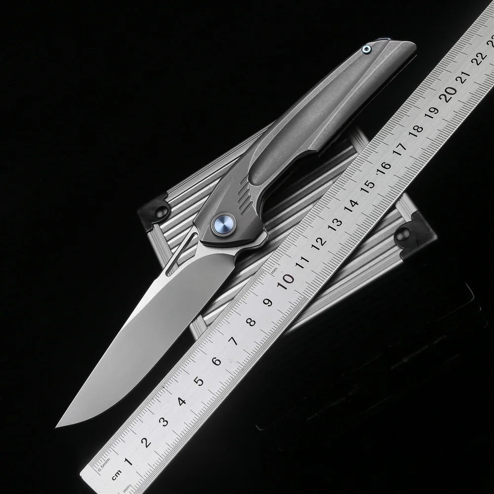 Складной нож DICORIA, лезвие M390, рукоятка из Титания, для выживания, охоты, кемпинга, фруктов, кухонные дрели, инструменты для повседневного использования