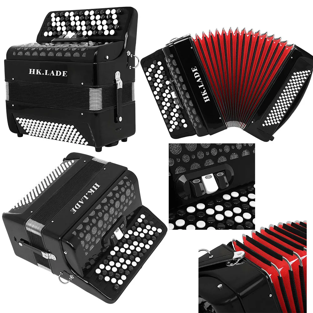 HK · LADE AH-220 Bayan Accordion 69-клавиш 96, басовая кнопка, распылительная картина, профессиональный аккордеон Bayan, изменение звука системы C