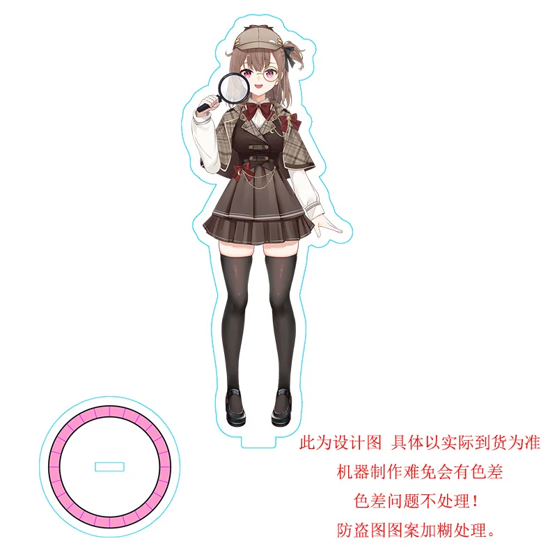 Фото Аниме Hololive Vtuber Uruha Rushia для девочек, акриловая подставка, фигурка, подставка, тарелка, подарок с героями мультфильмов, реквизит для побега, декор, фестивальные подарки №2