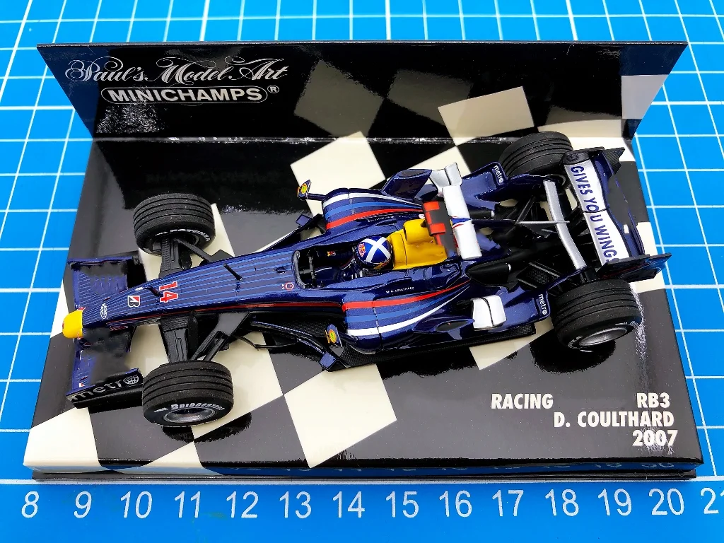 Миниатюрная модель автомобиля в масштабе 1:43, F1, RB3, 2007