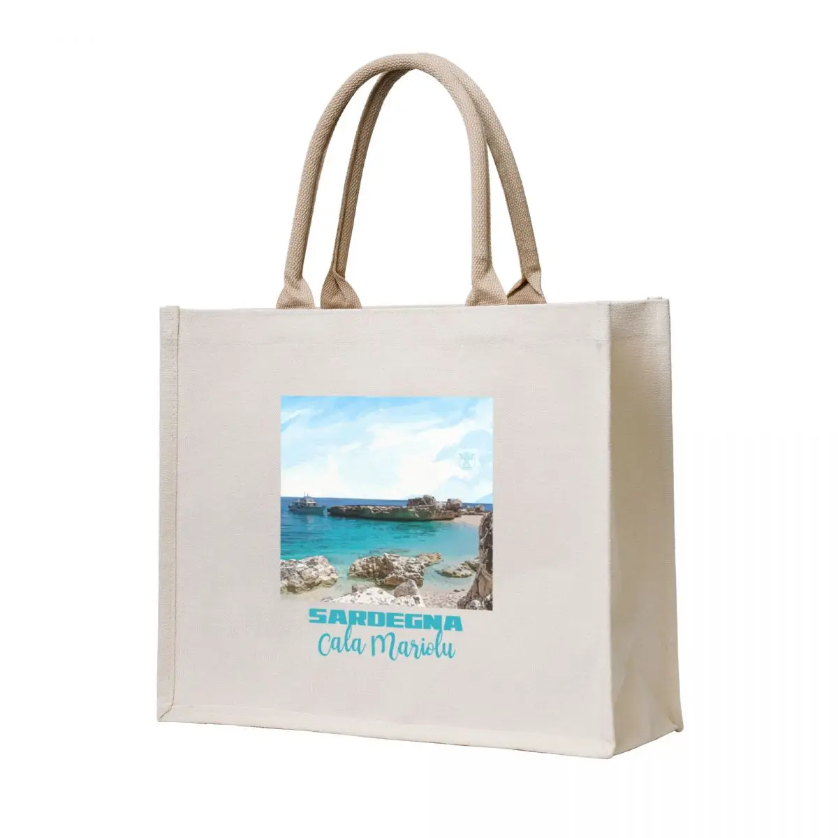 Сардиния - Сардиния - Италия - Cala Mariolu Landscape Tote Bag, роскошные женские холщовые сумки-тоут, сумка для покупок