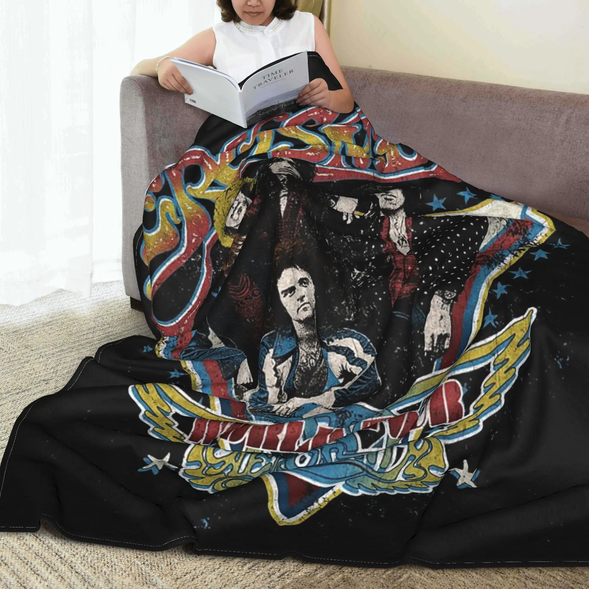 Музыкальные одеяла Aerosmith Farewell Tour Band, портативное флисовое одеяло для дивана для дома, спальни, уличные пледы, покрывало, одеяло
