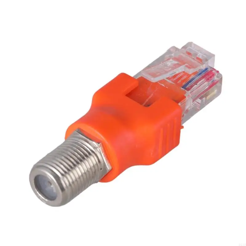 DXAB RF TO RJ45 Адаптер Coax RF Женский до RJ45 Мужской кристаллический сетевой адаптер