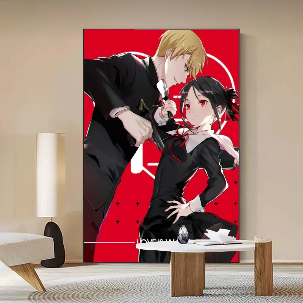 Фото Плакат Kaguya Sama Love is War, высококачественная цифровая печать на белой бумаге, художественная наклейка для украшения дома №5