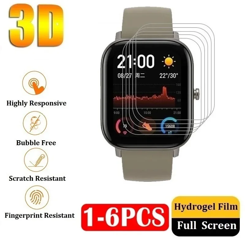 Защитная пленка для Amazfit GTS 4 3 2 Mini, Гидрогелевая пленка для Amazfit Bip U Pro Amazfit Bip 5 3 Pro