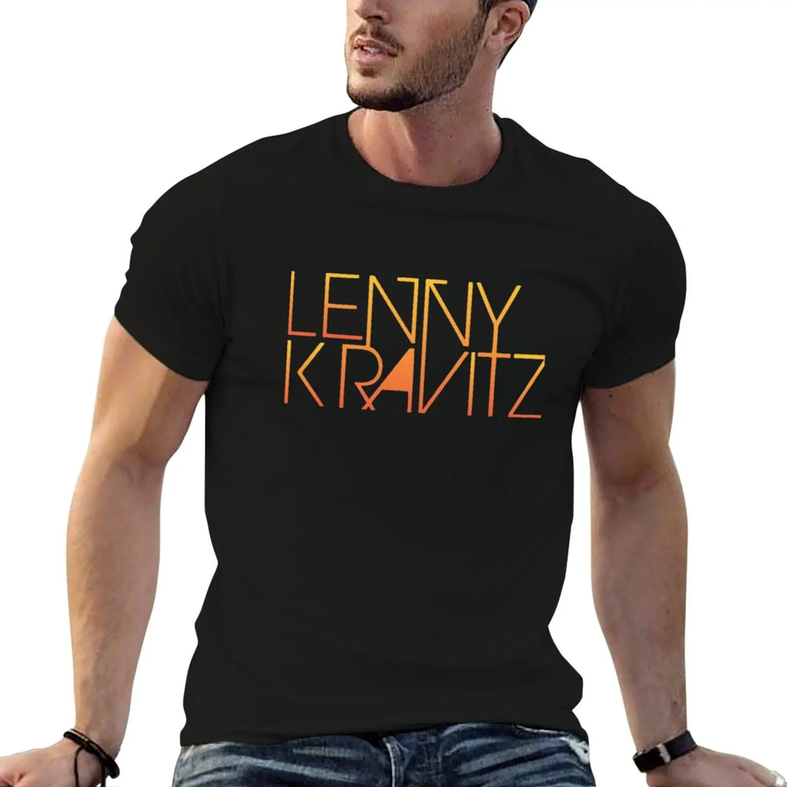 Футболка Lenny Kravitz Gift Fan, незаменимая футболка, летний топ, набор мужских футболок