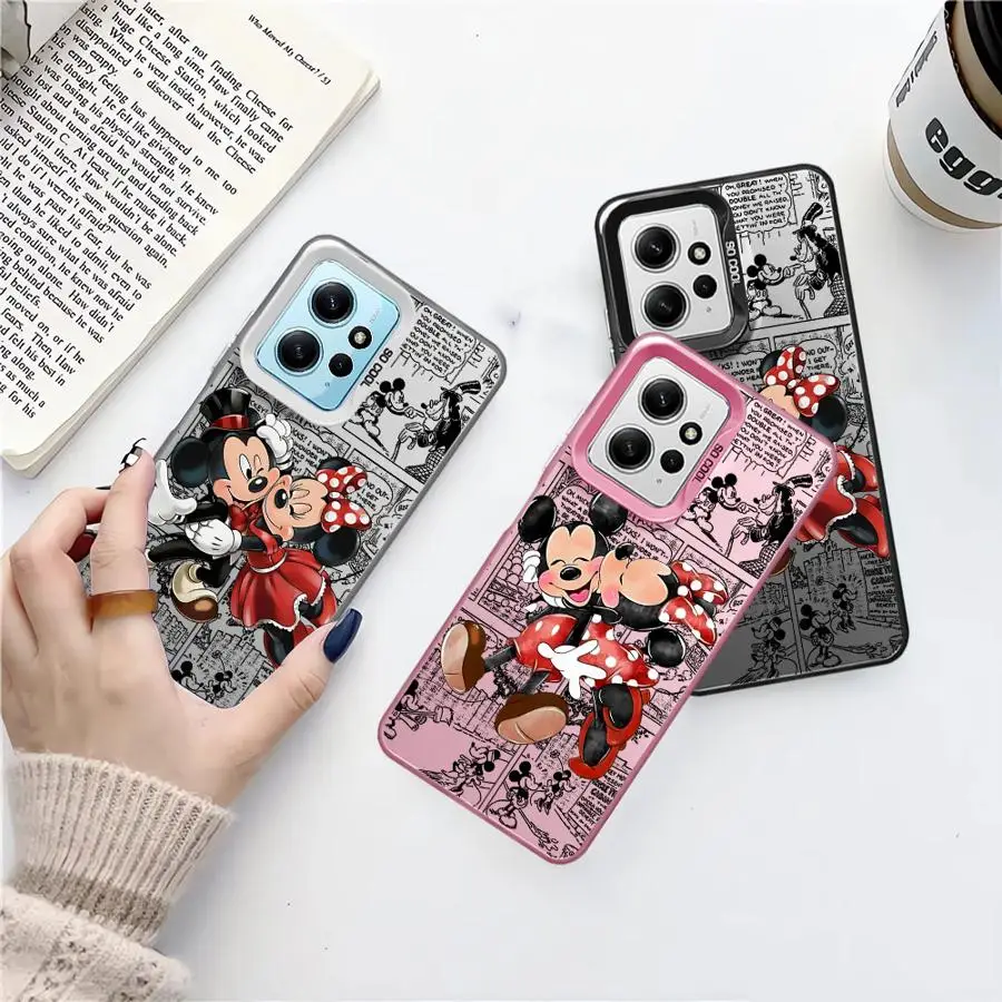 Чехол для телефона Disney с Микки и Минни для Xiaomi Redmi Note 12 13 14 Pro Plus 10 s 10 11 Pro 11 s