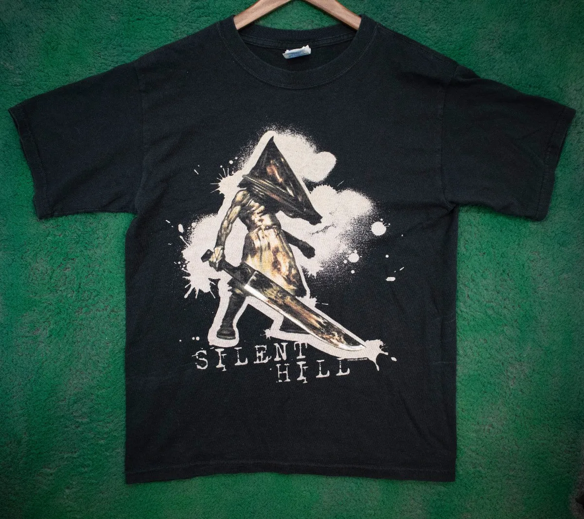 Винтажные футболки Silent Hill Pyramid Head 1999-2001, маленькие/молодежные большие футболки для взрослых, футболки большого размера, мужские подарки, мужская рубашка